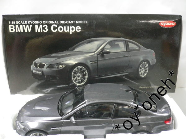 KYOSHO 1/18 BMW M3 COUPE GRAY 08736GR