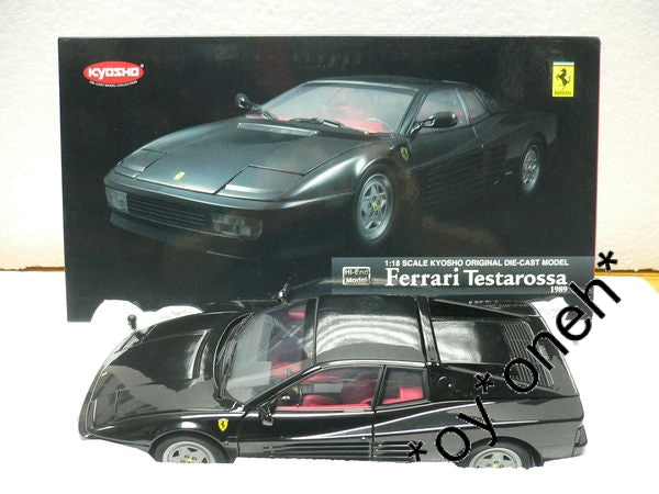 KYOSHO 1/18 FERRARI TESTAROSSA 1989 BLACK 08425BK