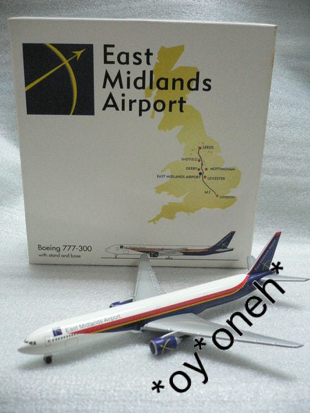 HERPA WINGS 1/500 EAST MIDLANDS AIRPORT BOEING 777-300
