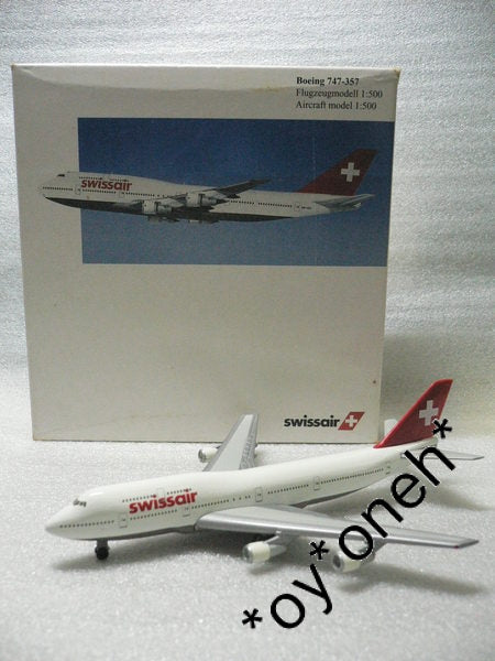 HERPA WINGS 1/500 SWISSAIR BOEING 747-357 HB-IGD