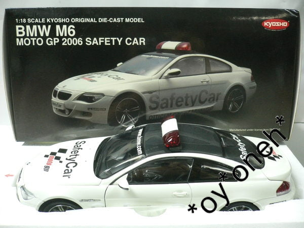 KYOSHO 1/18 BMW M6 MOTO GP 2006 SAFETY CAR 08707GPB