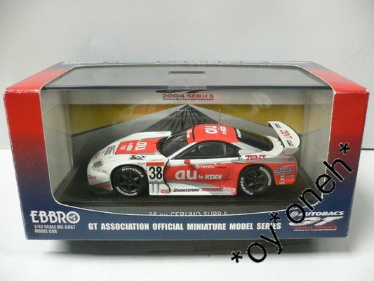 EBBRO 1/43 TOYOTA au CERUMO SUPRA JGTC 2004 #38 WHITE ORANGE