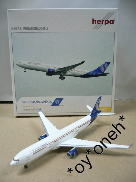 HERPA 1/400 SN BRUSSELS AIRLINES AIRBUS A330-300 OO-SFM