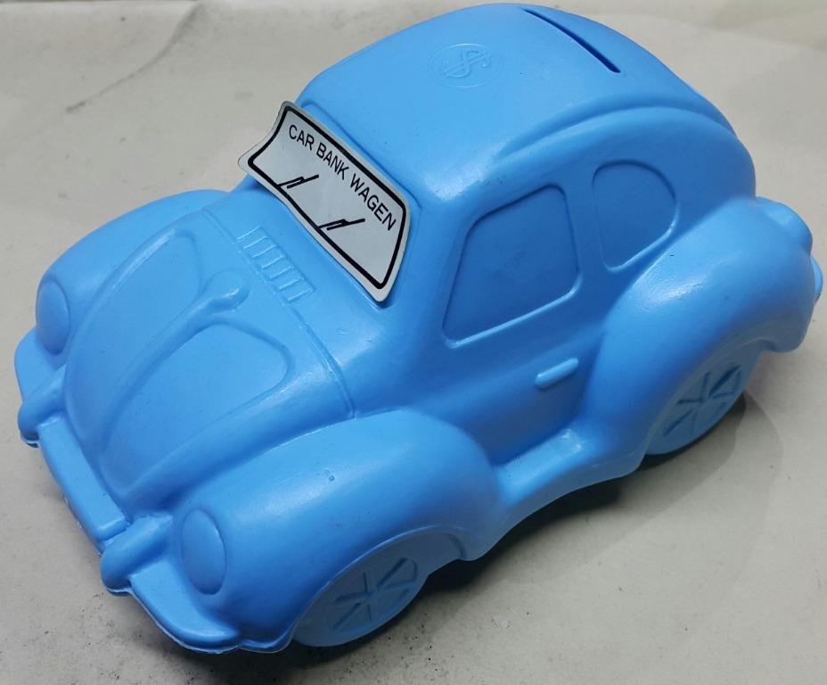 PLASTIC COIN BANK VW VOLKSWAGEN BEETLE CAR BANK WAGEN Powder blue Volkswagen Beetle Plastic Cash Box 1136527181