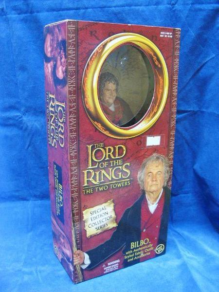 TOY BIZ LORD OF THE RINGS TWO TOWERS Bilbo Baggins LORD OF THE RINGS TWO TOWERS BILBO  1113177872