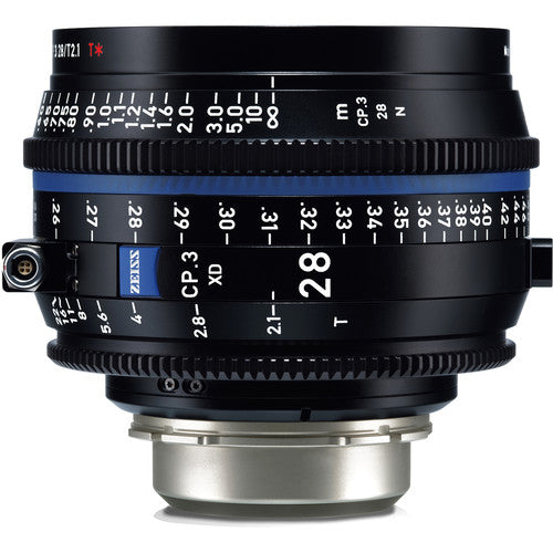 Zeiss CP.3 XD 28mm T2.1 lens (PL mount/Feet)