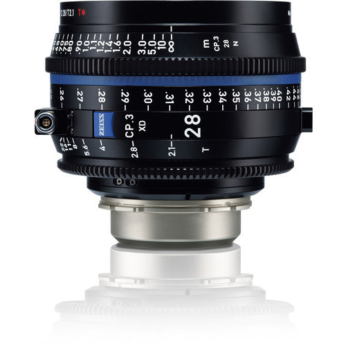 Zeiss CP.3 XD 28mm T2.1 lens (PL mount / Meter)