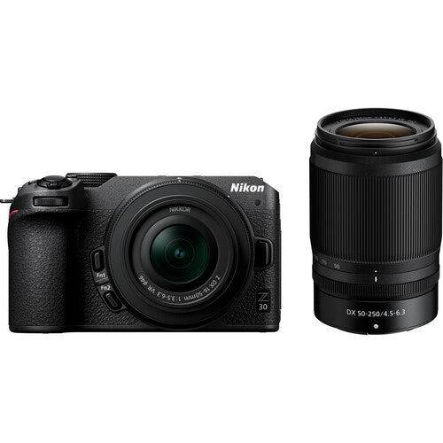 Nikon Z 30 Camera Kit (with NIKKOR Z DX 16-50mm f/3.5-6.3 and 50-250mm f/4.5-6.3 lenses)