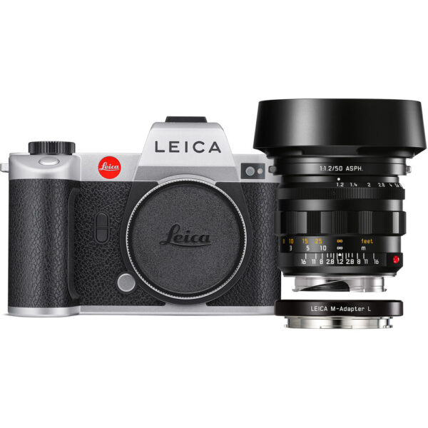 Leica SL2 with Noctilux-M 50mm f/1.2 lens set (with ML adapter/silver)