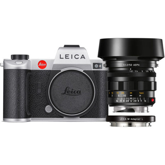Leica SL2 with Noctilux-M 50mm f/1.2 lens set (with ML adapter/silver)