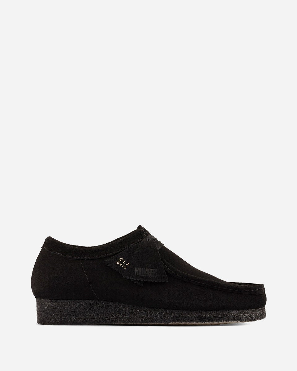 Clarks Wallabee Black Suede