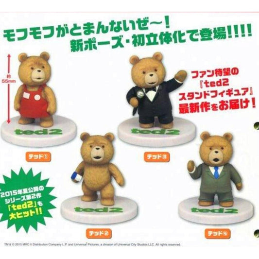 TAKARA TOMY ARTS TED STAND FIGURE 2 4 types Gashapon