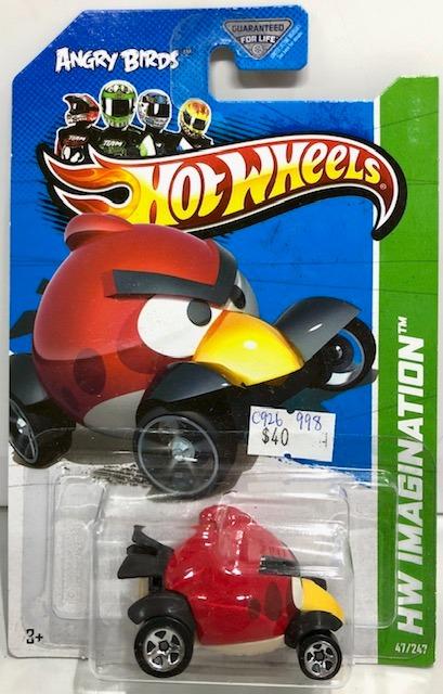 HOTWHEELS HW IMAGINATION 2012 ANGRY BIRDS RED BIRD 11075