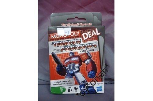 HASBRO 55531 MONOPOLY DEAL TRANSFORMERS CARD GAME Monopoly Transformers Card Game