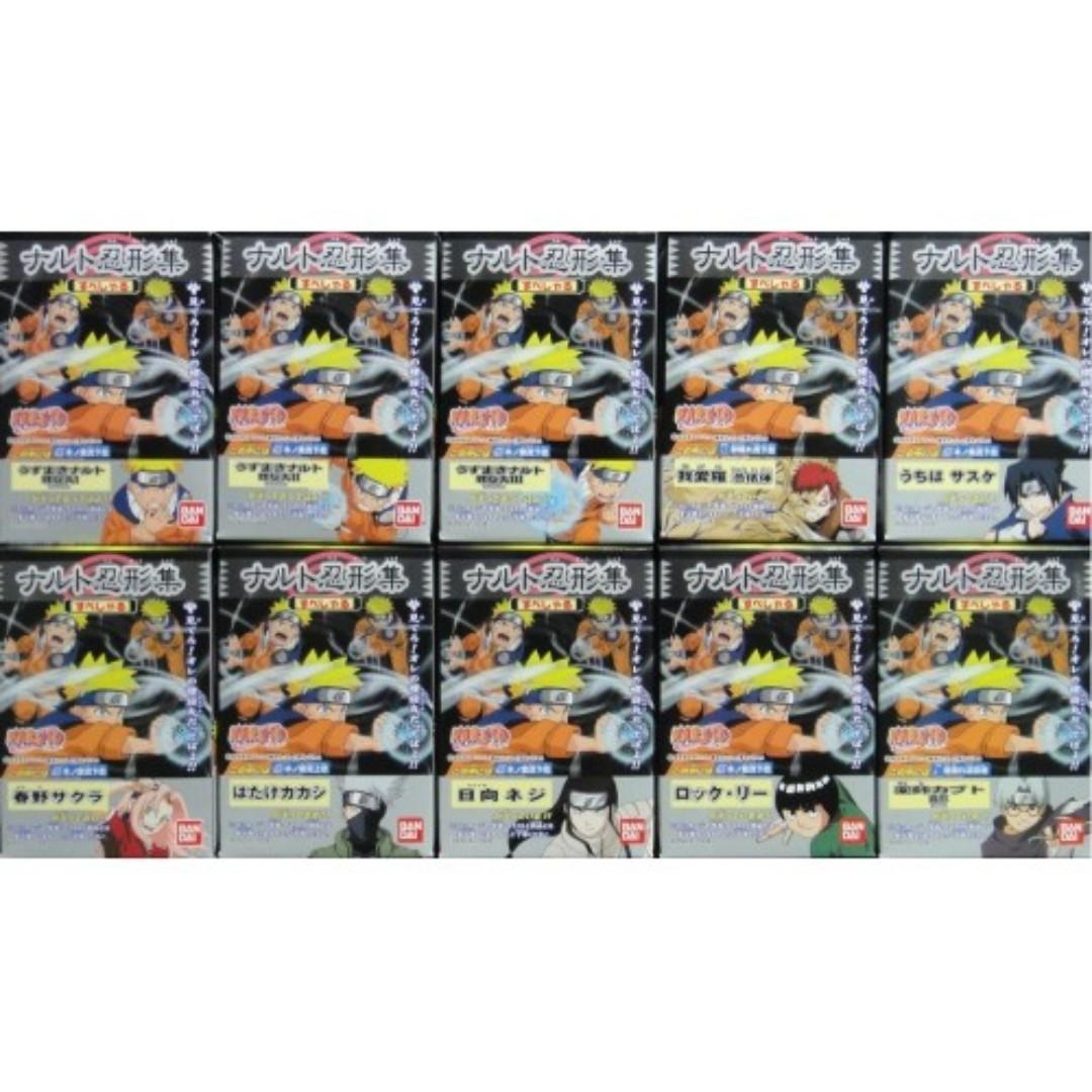 BANDAI NARUTO Hokage Ninja Ninja Collection Uzumaki Naruto Gaara Uchiwa Sasuke Haruno Sakura Hata Shikakyo Box