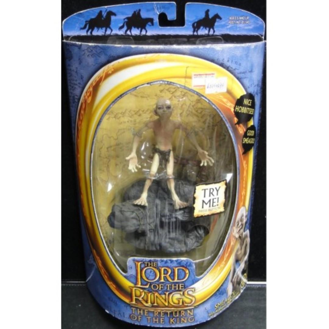 TOY BIZ 81112 THE LORD OF THE RINGS THE RETURN OF THE KING SMEAGOL WITH AUTHENTIC MOVIE PHRASES ANDY SERKIS GOLLUM