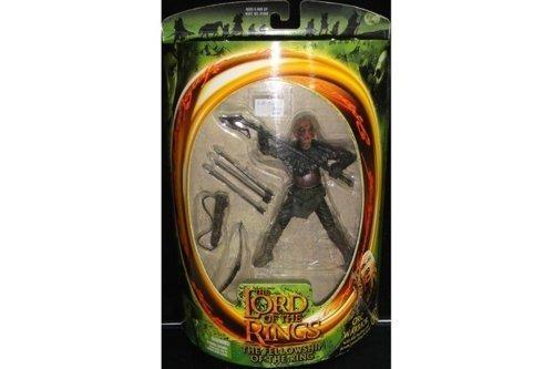 TOY BIZ 81064 THE LORD OF THE RINGS THE FELLOWSHIP OF THE RING ORC WARRIOR WITH AXE HACKING