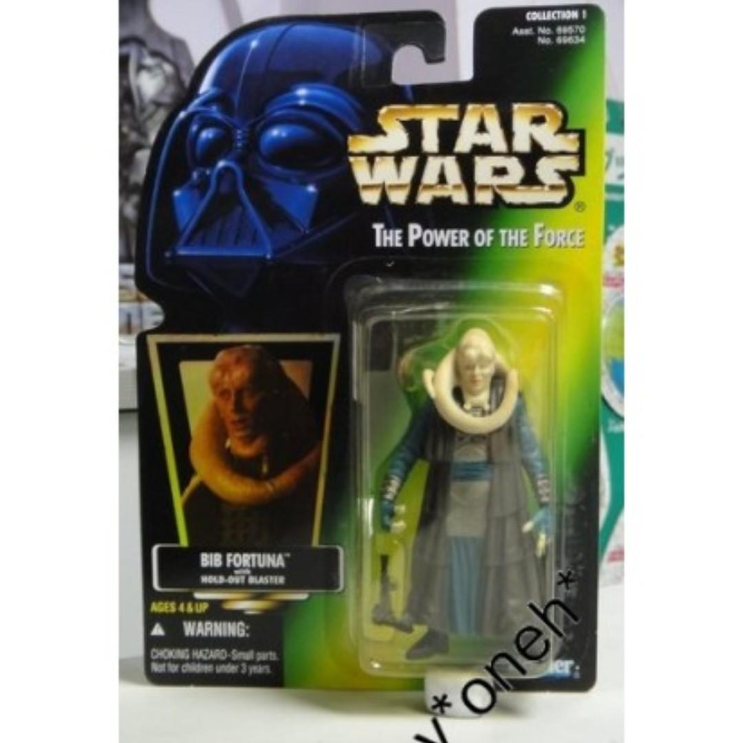 KENNER STAR WARS POWER OF THE FORCE BIB FORTUNA WITH BLASTER
