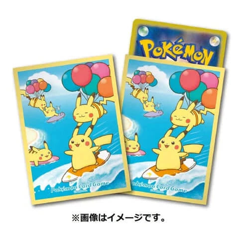Pokemon style card holder game Pokemon card game deck shield (sleeve) Surfing Pikachu & Flying Pikachu