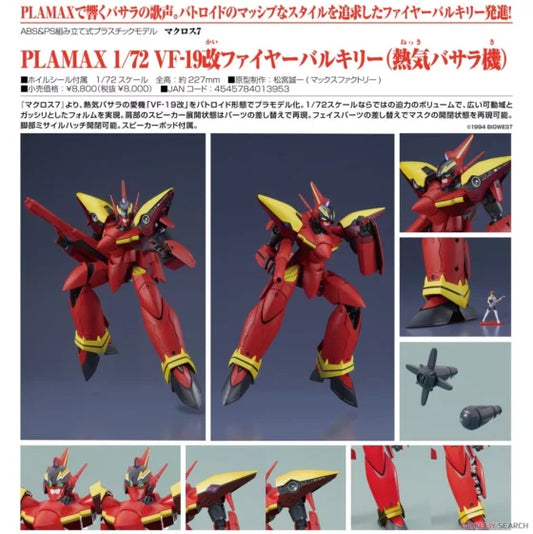 PLAMAX 1/72【Macross 7】VF-19 modified Fire Valkyrie (hot air buster)