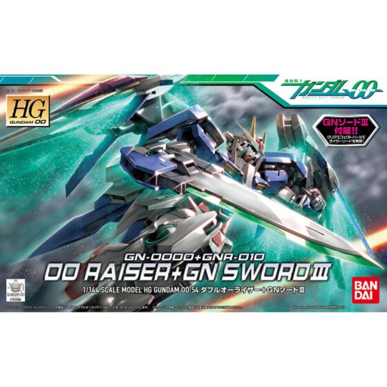 HG00 054 1/144【Mobile Suit Gundam 00】GN-0000+GNR-010 00Raiser (GN Sword III)