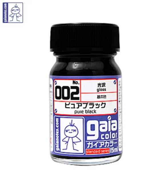 Gaia 002 Basic Color Series Oily Model Oil Pure Black 15ml