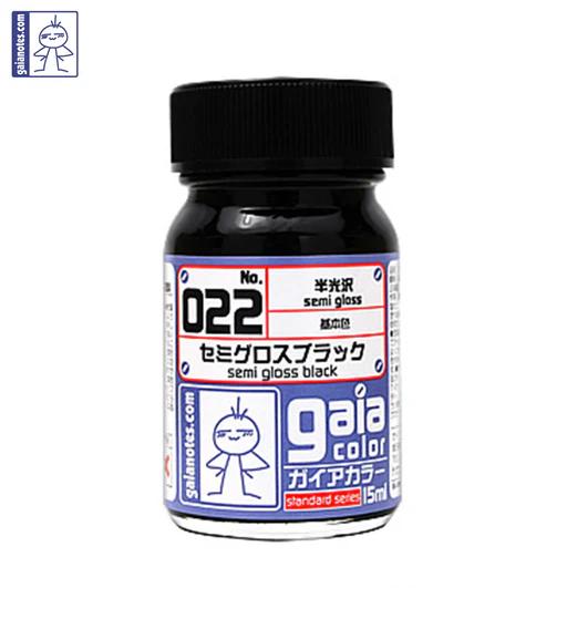 Gaia 022 Basic Color Series Oily Model Oil Semi-gloss Black 15ml