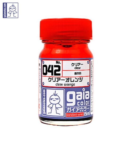 Gaia 042 Transparent Color Series Oily Model Oil Transparent Orange 15ml