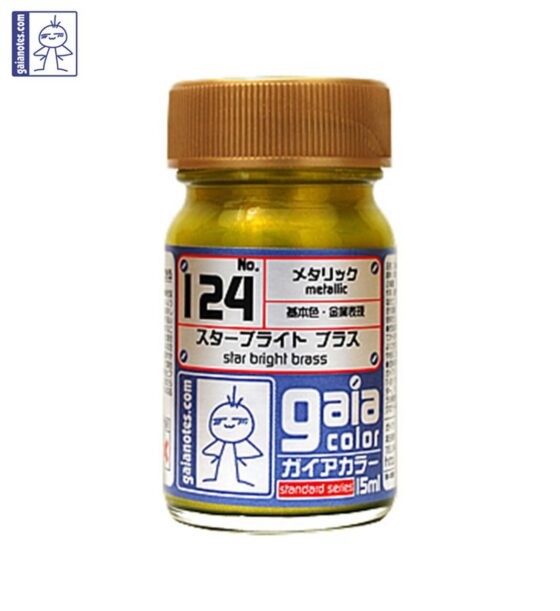 Gaia 124 Metallic Series Oily Model Oil Starlight Brass 15ml