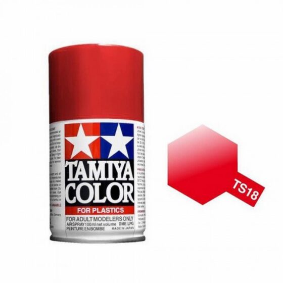 TAMIYA Nitro Oil Spray Can TS-18 Metallic Red 100ml