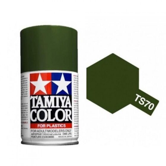 TAMIYA Nitro Oil Spray Can TS-70 OD Color (Ground Self-Defense Force) 100ml