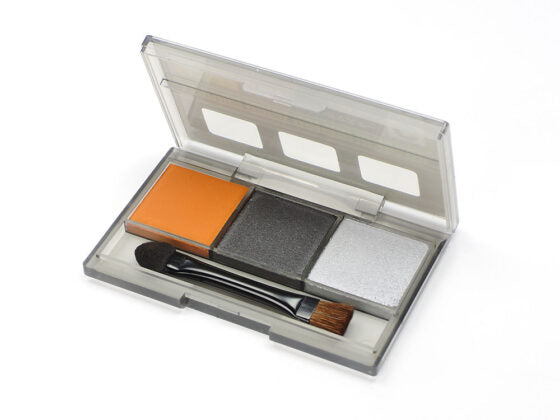 Tamiya 87085 Antiqued Powder Case Set C (Rust, Gunmetal, Silver)