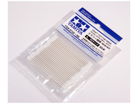 TAMIYA 87103 Craft Cotton Swab (Round/Extra Small 50pcs.)