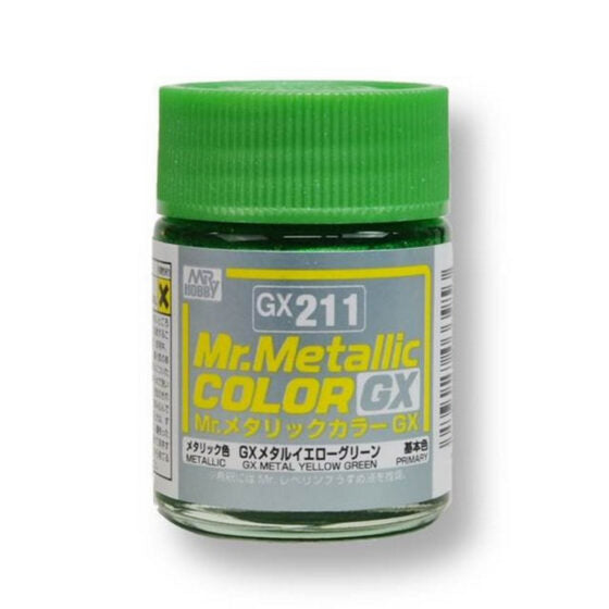 Mr.Hobby Mr.Color GX Oil-based Model Oil – GX211 Metallic Light Green 18ml