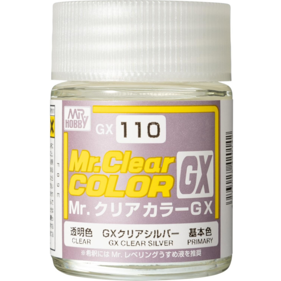 Mr.Hobby Mr.Color GX Oil-based Model Oil – GX110 Transparent Silver 18ml