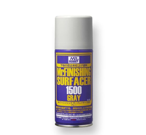 Mr.Hobby B527 Fine Base Gray/Water Filling Soil Spray Can Gray 1500 170ml