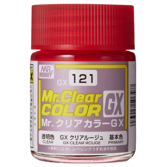 Mr.Hobby Mr.Color GX Oil-based Model Oil – GX121 Transparent Carmine 18ml