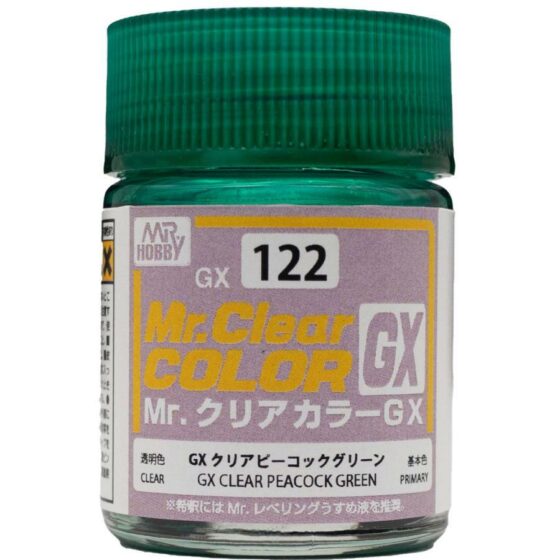Mr.Hobby Mr.Color GX Oil-based Model Oil – GX122 Transparent Malachite Green 18ml