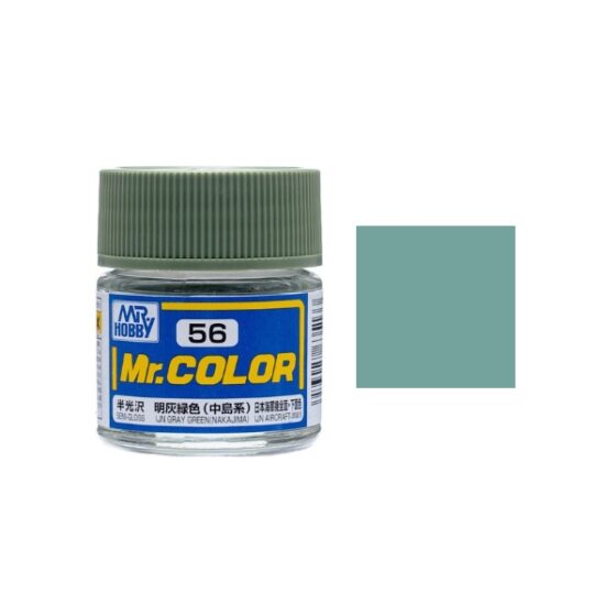 Mr.Hobby Gunze Mr.Color Oil-based Model Oil – C056 Bright Gray Green (Nakajima Series) 10ml
