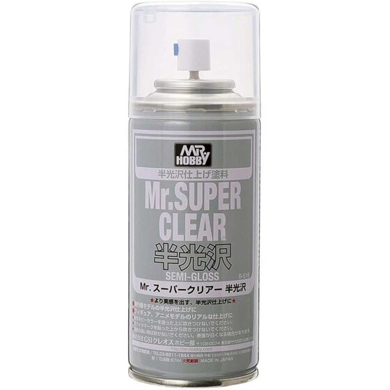 Mr.Hobby B516 Mr.Super Clear Semi-gloss Protective Paint Spray Can 170ml