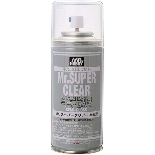 Mr.Hobby B516 Mr.Super Clear Semi-gloss Protective Paint Spray Can 170ml