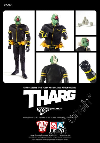 1:6 3A  2KAD1 ASHLEY WOOD 2000AD THE GALAXY'S GREATEST COMIC THARG FIGURE  1126622547
