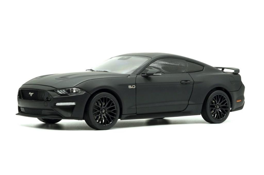 DIECAST MASTERS 1/18 FORD MUSTANG 2019 MATTE BLACK RHD