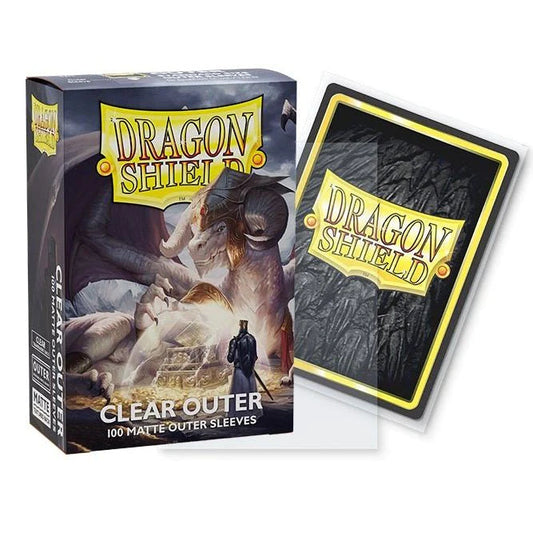 Dragon Shield Clear Outer Matte Outer 100 Protective Sleeves
