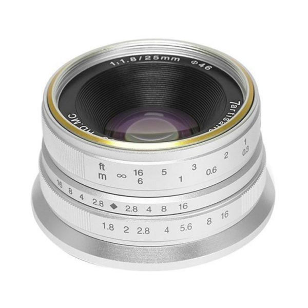 7artisans 25mm f/1.8 lens (Sony E-mount / Silver)