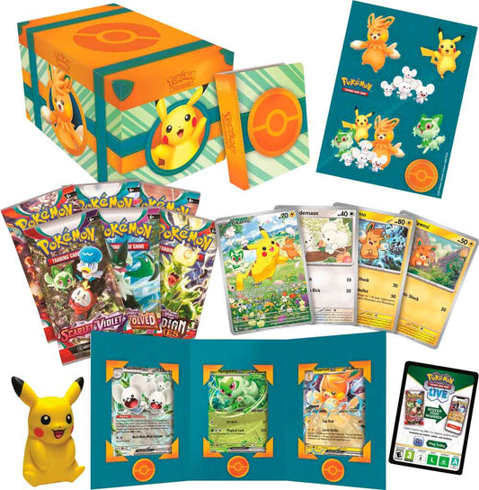 Pokemon TCG US Version paldea adventure chest