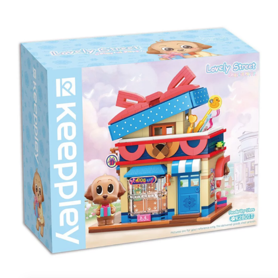 Qman Keeppley Poodle Toy House (Cute Street)