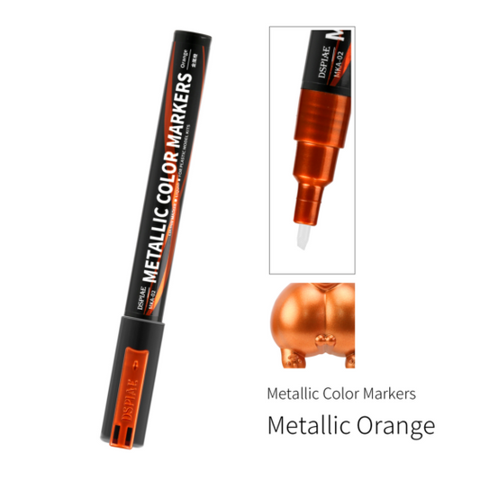 DSPIAE MKA-02 MKA Super Metallic Water-Based Model Marker – Metallic Orange