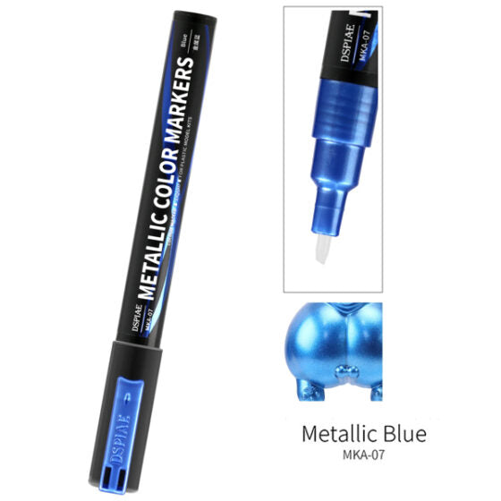 DSPIAE MKA-07 MKA Super Metallic Water-Based Model Marker – Metallic Blue