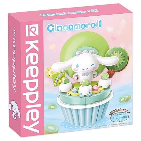 Qman Keeppley【Sanrio】Cinnamoroll cupcake shaped building blocks
